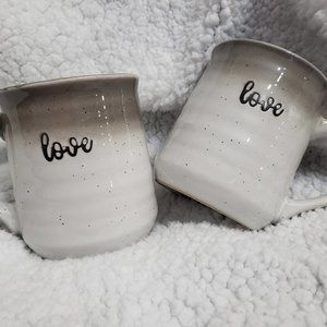 Sheffield Home “Love” mug - Grey and white Ombre.